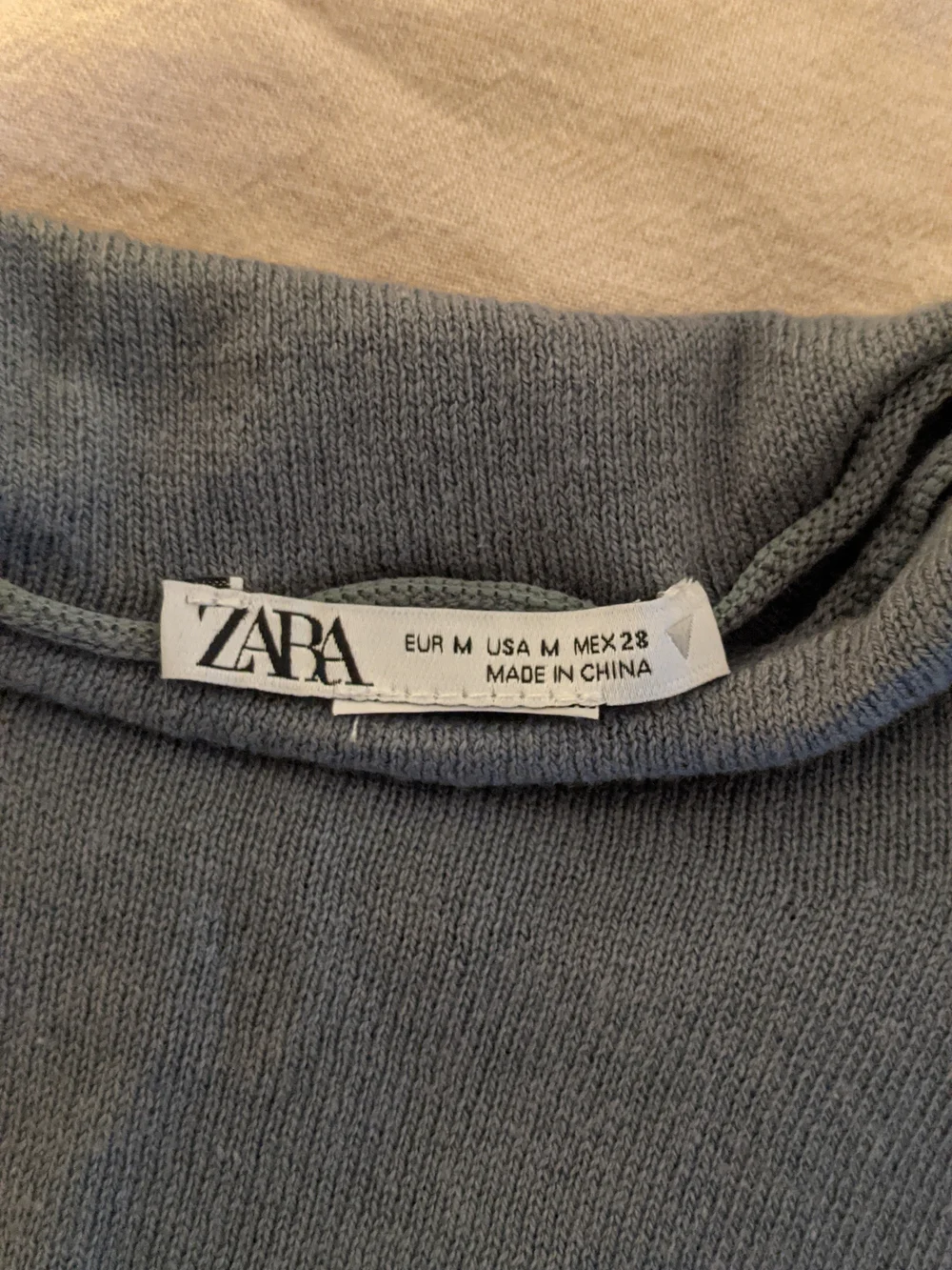 Zara Slate Blue Set Of Skirt And Top